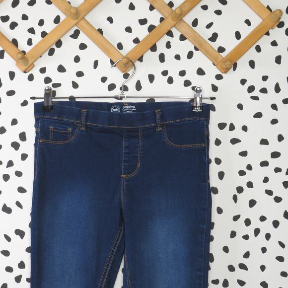 Wonder Nation Dark Wash Denim Pull On Girls Jeggings - Picture 2 of 7